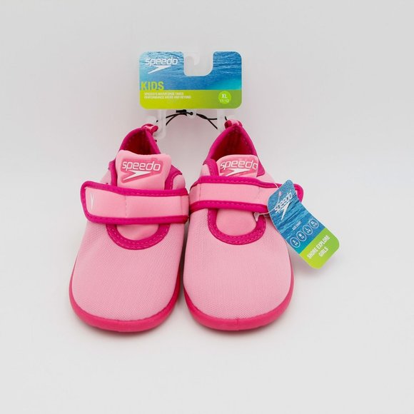 XL-11/12 Speedo Toddler Solid Shore Explorer Water Shoes - Pink